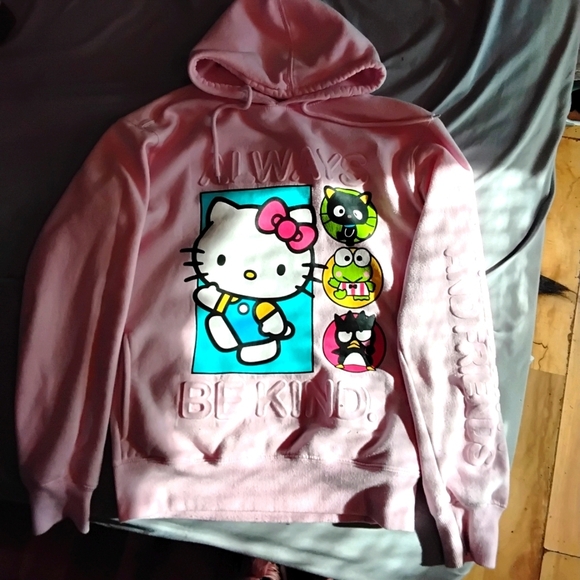 COPY - Hello Kitty - Pink Graffic Hoodie - Picture 1 of 4